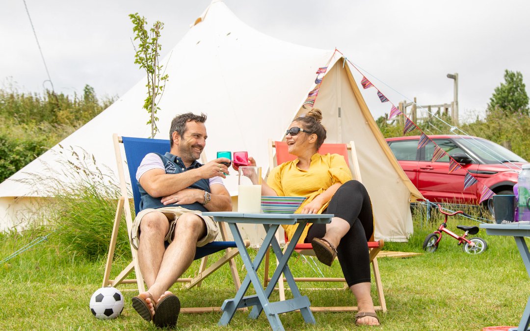 Treat your loved one to a stay in our glamping bell tents here in Norfolk