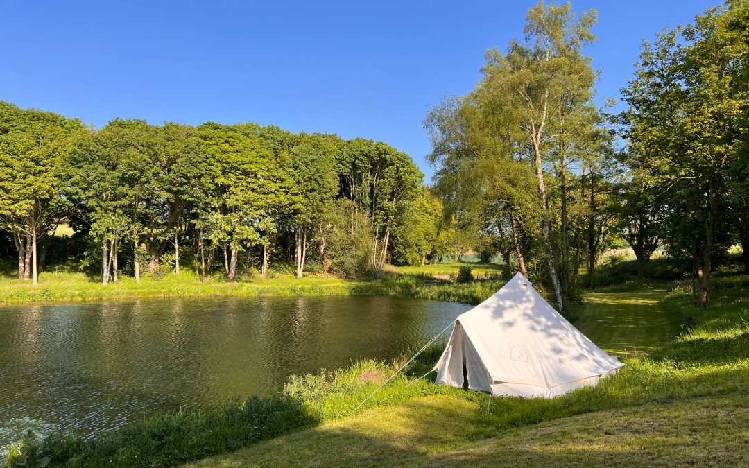 Enjoy Bell Tent by the lake at Holt Hollow