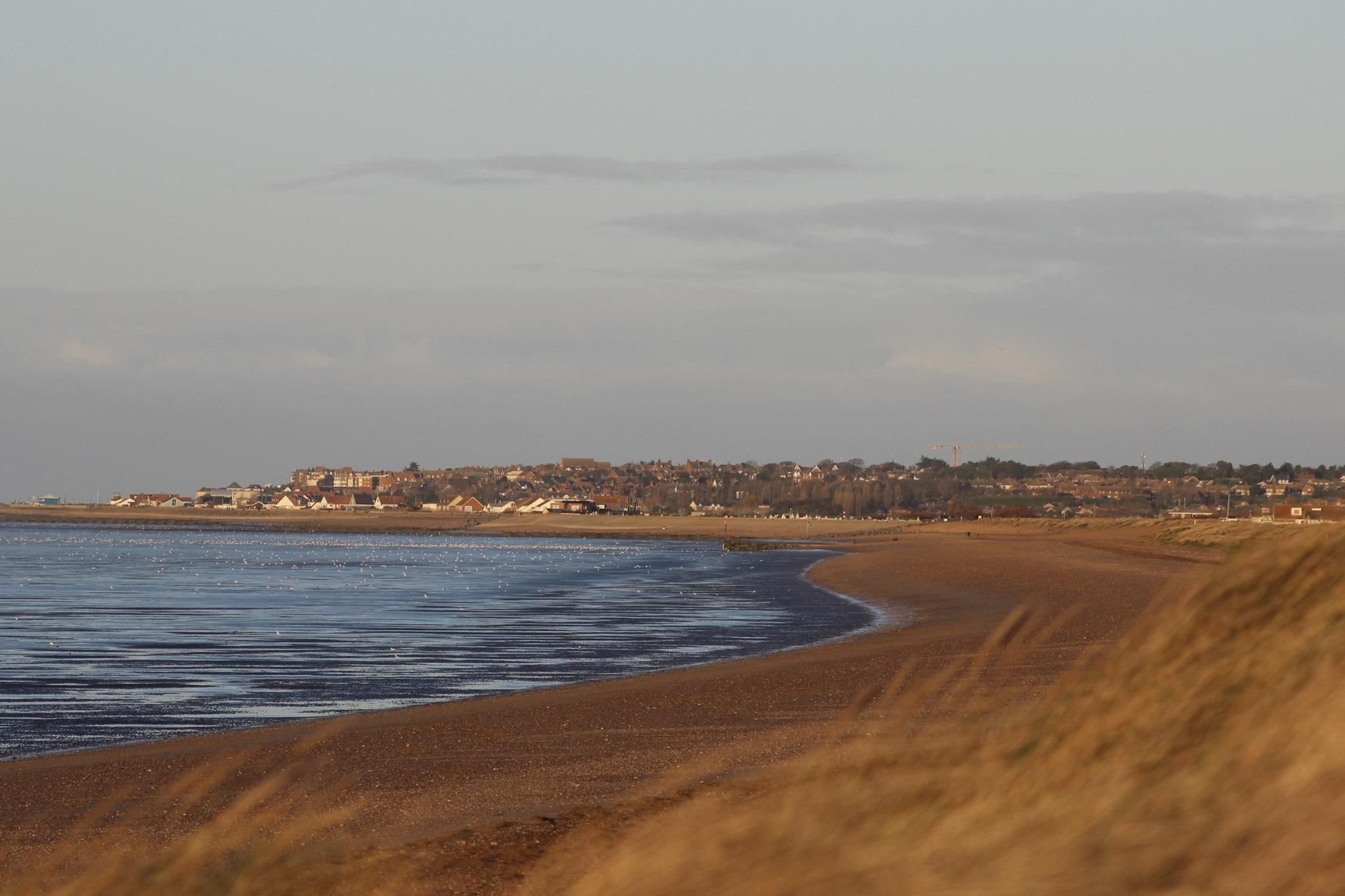 Camping Hunstanton: Beach in sunset